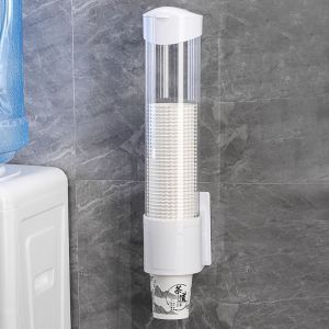 [HCM] Giá Đỡ Cốc Giấy Dùng Một Lần Bằng Nhựa Chống Bụi Tự Động Không Đục Lỗ -Randy