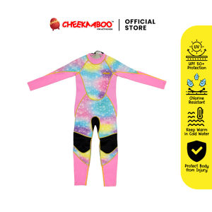 Cheekaaboo Kids Long Sleeve Sunsafe Suit – 2.5mm Neoprene Thermal Swimsuit with UPF50+ Sun Protection & Stretch Sleeves (4–12 Years)