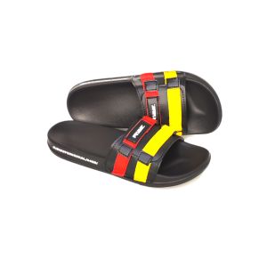 Ruuf - 2129 SS Slide Sandal Pria Wanita - Black Combination