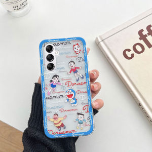 Phone Case for Samsung S25 FE S24fe S23fe Cute Cartoon Doraemon Soft Silicone Casing Galaxy S25 FE Phone Cover