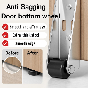 Anti-sag Door Bottom Pulley Bottom Silent Rubber Wheel Household Wooden Door Iron Door Aluminum Alloy Door Door Bottom Wheel