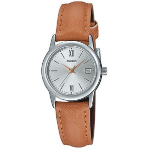 CASIO ORIGINAL - CASIO LTP-V002L-7B3UDF - WOMEN LA - Kulit - Coklat - Jam dunia JD18ST # Jam Tangan Wanita Jam Wanita Jam Tangan Anti Air + CASIO LTP-V002L-7B3 LTP V002L 7B3 LTP-V002L V 002 L LTPV002 LTP-V002 LTPV002L LTP-002 $ WR0 STK KC7