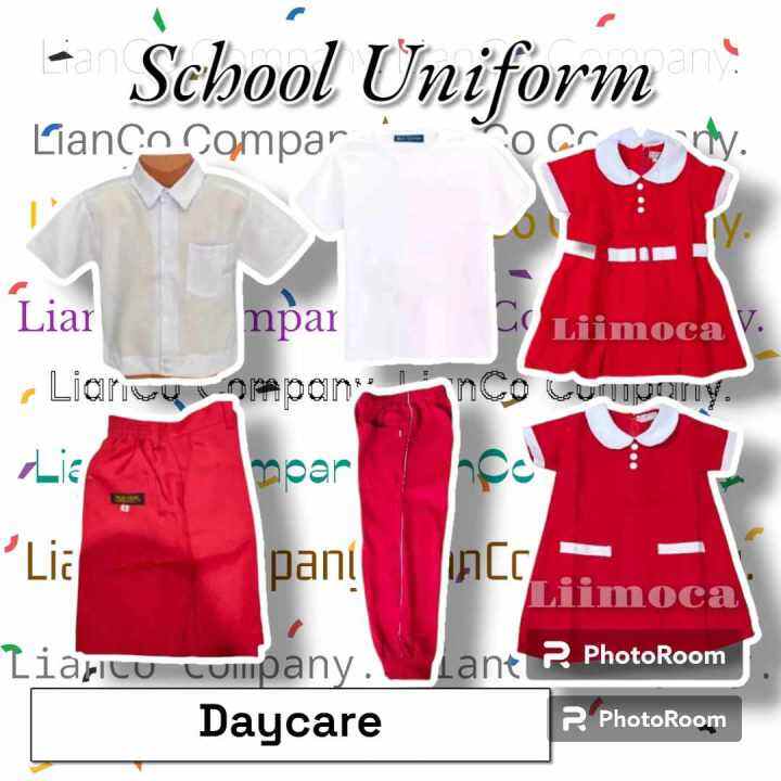 LIANCO'S SCHOOL UNIFORM SET//DAYCARE UNIFORM//FOR BOYS & GIRLS | Lazada PH