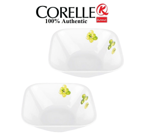 CORELLE Square Soup / Cereal Bowl 16cm x 5.2cm 2pcs.