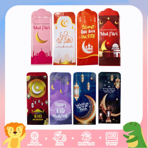 Amplop Lebaran Panjang Aneka Motif / Angpau (10 pcs)