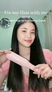 HODEKT Straightening Comb Multifunctional Hair Straightener Ceramic Heating