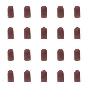 20 Pieces Practical 80-180 Grit Sanding Caps Great For Nail Cutters Suitable For Manicure Pedicure And Podiatry