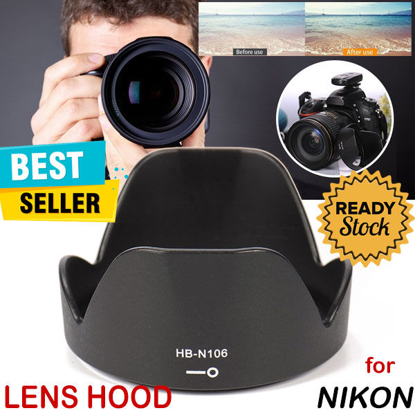 Lens Hood Lotus Style for Nikon Camera HB-N106 Diameter 55mm