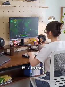 LZD  Monitor Computer Riser Desktop Shelf Shelf Desk Solid Wood Storage Bracket Desktop Computer Bracket