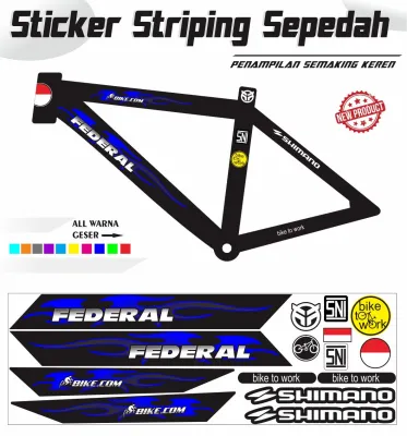 STIKER VARIASI STIKER STRIPING MOTIF POLYGON BIKE SEPEDA STIKER VARIASI