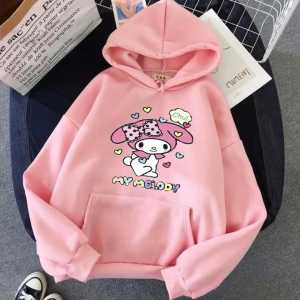 Sweater Hoodie Anak Perempuan Murah My Melody Bahan Fleece Usia 5-15 Tahun