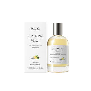 Roxelis Amber Vanilla Perfume Spray 50ml— Long Lasting Fragrance Deodorizing Light Elegant Refreshing Daily Perfume Charming Scent Boost Confidence Radiant Aura Steady Poise