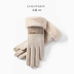 (SG Seller) Women Winter Gloves with Thermal Fleece Lining Cold Weather Touchscreen Texting Glove Thick Warm Windproof Driving Outside
