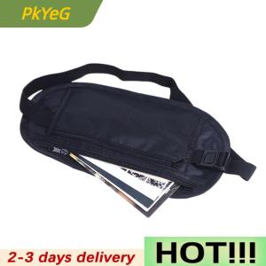 PkYeG 1PC Universal Sports Waist Bag Money Belt For Travel Women And Men Slim Hidden Travel Wallet Mobile Phone Anti-theft Bag