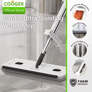 COOGER Alat Pel Lantai Datar Jumbo Automatic Flat Mop Super Flat Mop Super Jumbo Flat Mop Pel Lantai Jumbo