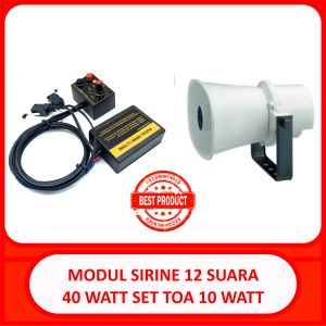 modul sirine 12 suara dualtone set speaker toa zh610s 10 watt