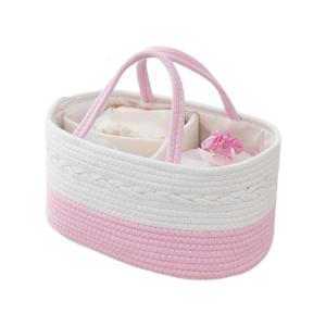 Dung tích lớn tã trẻ em lưu trữ giỏ xách tay tã Organiser trường hợp container cho vườn ươm và xe mục cửa hàng