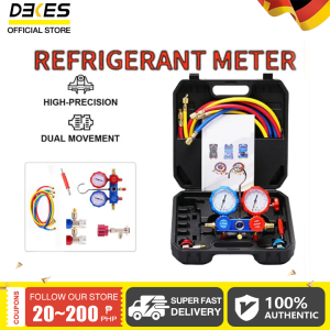 DEKES R134a Car AC Refrigerant Kit Snow Pressure Gauge Refrigerant Dual - Valve Air - Conditioning Maintenance Tools