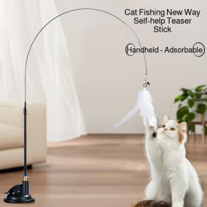 Cat Supplies Handheld Steel Wire Pet Supplies Handmade Feather Detachable Powerful Bells Family