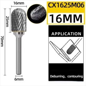 DOOUR Độ chính xác Dụng cụ mài xoay Hình dạng mũi tròn Cắt đơn Dao phay Đa năng Hình dạng hình trụ Bộ mũi khoan xoay để mài loại