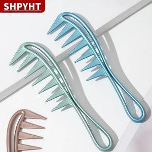 [COD] SHPYHT TOY Hair Salon Large Tooth Wide Comb Smoothing Comb Household Oil Head Mens Back Hollow Comb Styling Tools Barber Accessories