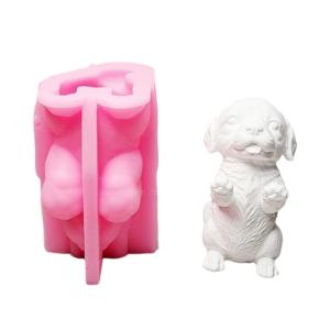 Little Dog Molds Plasters Molds Animal Silicone Mould Ornament Molds Casting Molds Soap Molds Epoxy Resin Molds