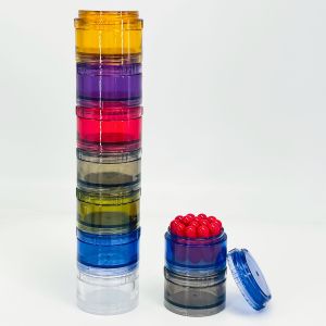 7 grids Multifunctional Pill Box storage box with Divided Compartments for Convenient Storage and Transport