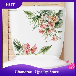 [Chandrae] สติ๊กเกอร์ติดผนังลายใบไม้สีเขียวสำหรับตกแต่งห้องน้ำตู้ห้องนั่งเล่นสติ๊กเกอร์ตกแต่งบ้านภาพจิตรกรรมฝาผนังติดกาวในตัวสวยงาม