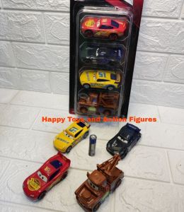 CARS TOY 4IN1 DIE CAST METAL CAR TOY FOR KIDS LIGHTNING MCQUEEN AND FRIENDS TOY FOR KIDS (SIZE: 3 INCHES)