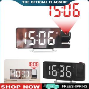 [LEAZEN] Projection Alarm Clock Mains and Battery Operated Digital Clock for Home Office