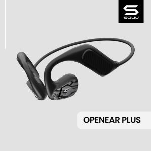 SOUL Open Ear Plus Air Conduction Earphone IPX5 Lightweight Sport Headset Bluetooth Black