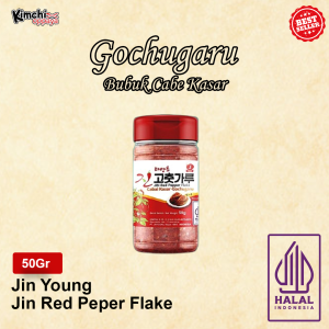 Gochugaru Korea Bubuk Cabe Jin Red Pepper Merah Asli 50 Gram - Gochugaru Kasar & Halus untuk Kimchi Tteokbokki & Saus Pedas - Autentik Korean Recipes