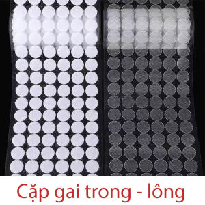 Combo 500 - 1000 Cặp hoặc lẻ miếng dán  băng dính gai velro tròn đường kính 10 cm