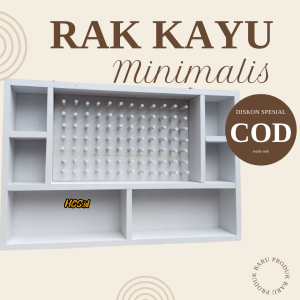 Rak Benang Kayu 84 Slot – Tempat Penyimpanan Benang Jahit / Display Thread Holder