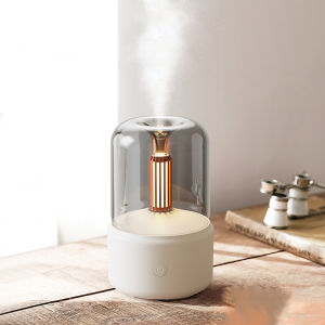 New USB Essential Oil Aroma Diffuser Desktop Atmosphere Candle Light Air Humidifier For Home Office
