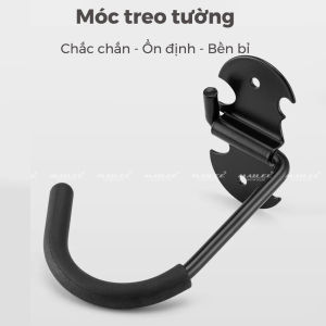 Móc treo xe đạp địa hình nằm dọc (bản lề rộng) gắn tường giá trưng bày xe đạp móc sắt - KAVISOTA