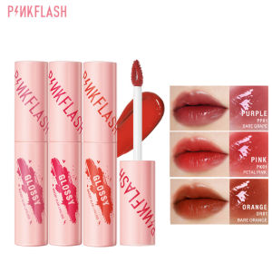 PINKFLASH Watery Glam Lip Gloss Lipstick Super Glossy Shiny Moisturizing Non Sticky Long Lasting