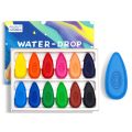 24/12PCS Water Droplet Shaped Crayons Non Toxic And Washable Crayons For Young Children Children's Coloring Set. 