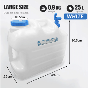 25L Portable Water Tank Camping Water Storage Container BPA Free Bekas Tangki Air Tong