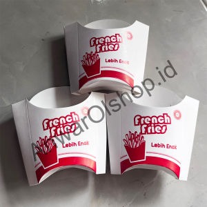 Box Kentang Goreng 50pcs / Dus Kentang Goreng/ Kemasan Kentang Goreng/ French fries Murah