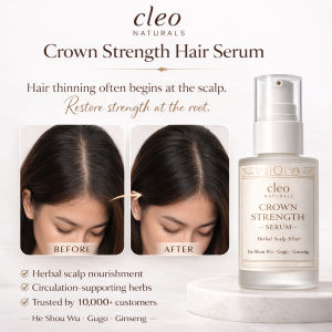 CLEO Healthy Hair & Scalp Serum Spray With Ginseng Castor Oil For Hair Fall Dandruff