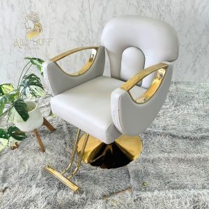 เก้าอี้ตัดผม Salon chair เก้าอี้ร้านเสริมสวย (โปรโมชั่น ซื้อ2แถม1)เก้าอี้เสริมสวย  เก้าอี้ซาลอน เก้าอี้ร้านทำผม ฐานสแตนเลส เบาะกว้างนั่งสบาย โช๊คไฮดรอลิค