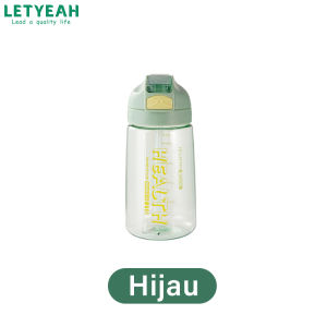 LetYeah botol minum 550ml sedotan tempat minum portabel water botol