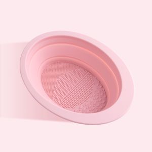 MAGEFY Makeup Brush Cleaning Bowl Cleaning Pad Powder Puff Beauty tool Silicone Scrubbing Plate Foldable Multipurpose Good-looking1342