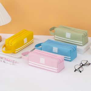 Pencil Case Largecapacity handheld stationery bag for elementary and middle school students
