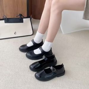 35-43 Plus Size Womens Shoes Korean Fashion Platform Mary Jane Shoes 42 Cute Princess Shoes Japanese JK Uniform Shoes 41 Black School Shoes for Teenage Girls Japanese Black Shoes Casual Flat Shoes Round Toe Lolita Shoes Flat Doll Shoes Cos
