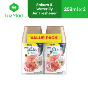Glade Automatic Spray Refill - Sakura & Waterlily TWIN PACK (252ml x 2)