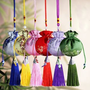 REEBO โบราณ สีทึบ ของขวัญรับปริญญา กระเป๋าเล็ก บรรจุภัณฑ์เครื่องประดับ ตกแต่งห้องนอน รถแขวน กระเป๋าเทศกาลเรือมังกร กระเป๋าเก็บเครื่องประดับ ซองสไตล์จีน ซองผู้หญิง