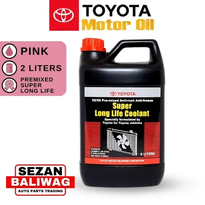 ORIGINAL TOYOTA SUPER LONG LIFE COOLANT PINK READY TO USE ANTI-RUST ANTI-FREEZE PINK 2 LITERS 08889-80071