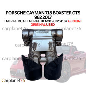 PORSCHE CAYMAN 718 BOXSTER GTS 982 2017 TAILPIPE DUAL TAILPIPE BLACK 982251187 GENUINE ORIGINAL USED